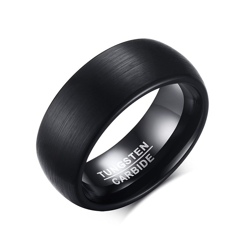 Milan | Luxe matte black men's ring