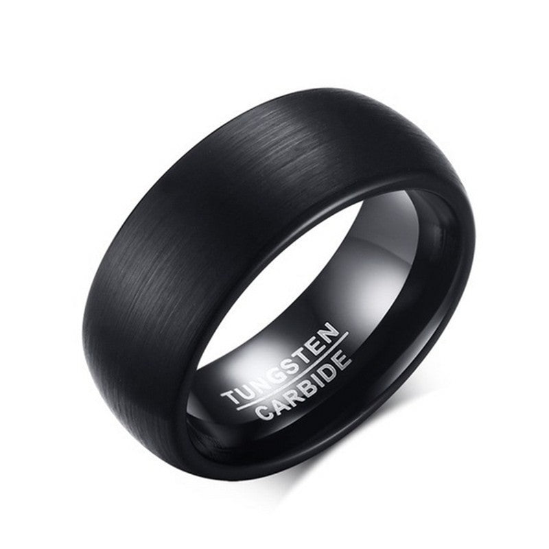 Milan | Luxe matte black men's ring