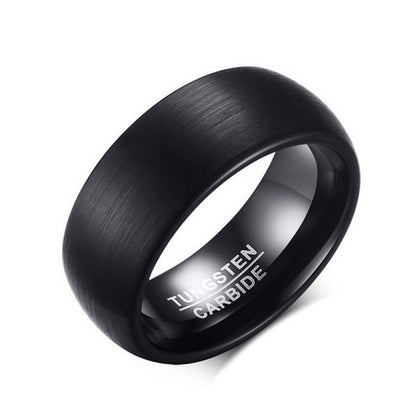 Milan | Luxe matte black men's ring