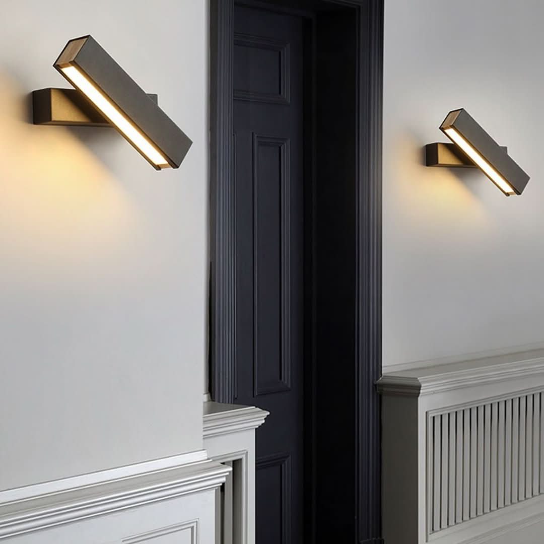 LuxeGlow - Επιτοίχια φωτιστικά LED μινιμαλιστικού σχεδιασμού με περιστρεφόμενο βραχίονα