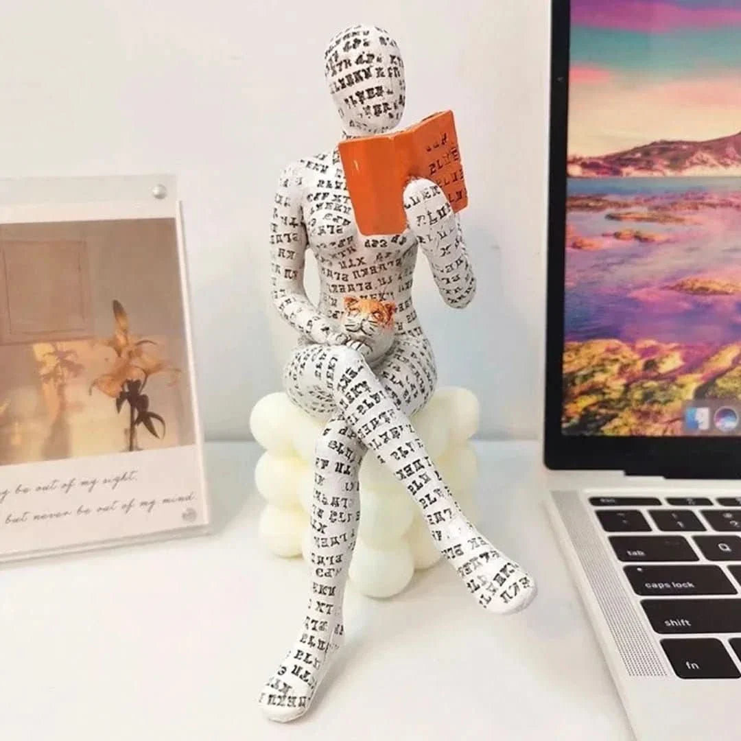 Leitura moderna | Estátua feminina