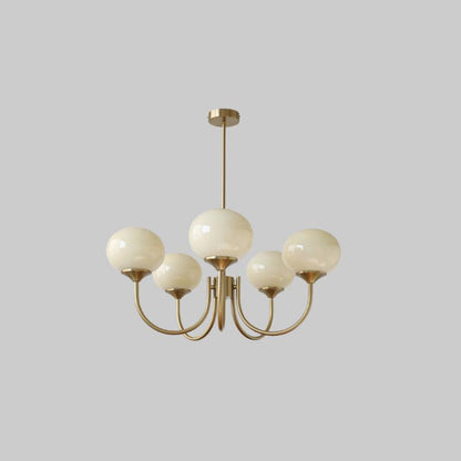 Modern Pink and Gold Chandelier Ceiling Light