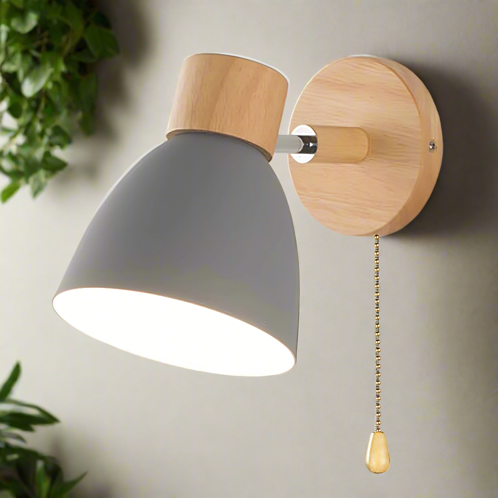 Scandinavian Wall Lamps with Pull Switch