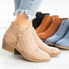 Botines impermeables con cremallera y estilo para mujer