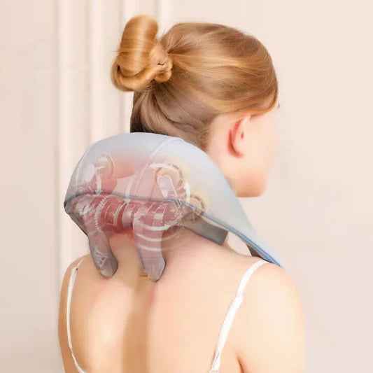 Dispositivo eléctrico de masaje para cuello y hombros