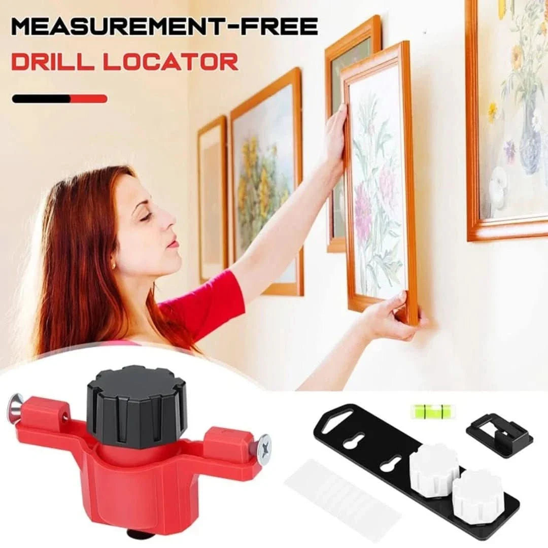 MuurMate Set | Screwless Drill Locator & Built-in Spirit Level