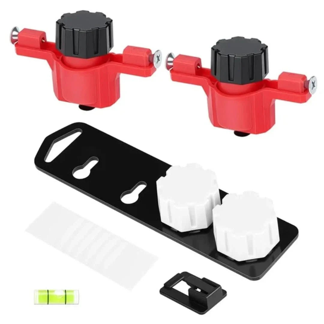 MuurMate-sett | skruefri boremal med innebygd vater