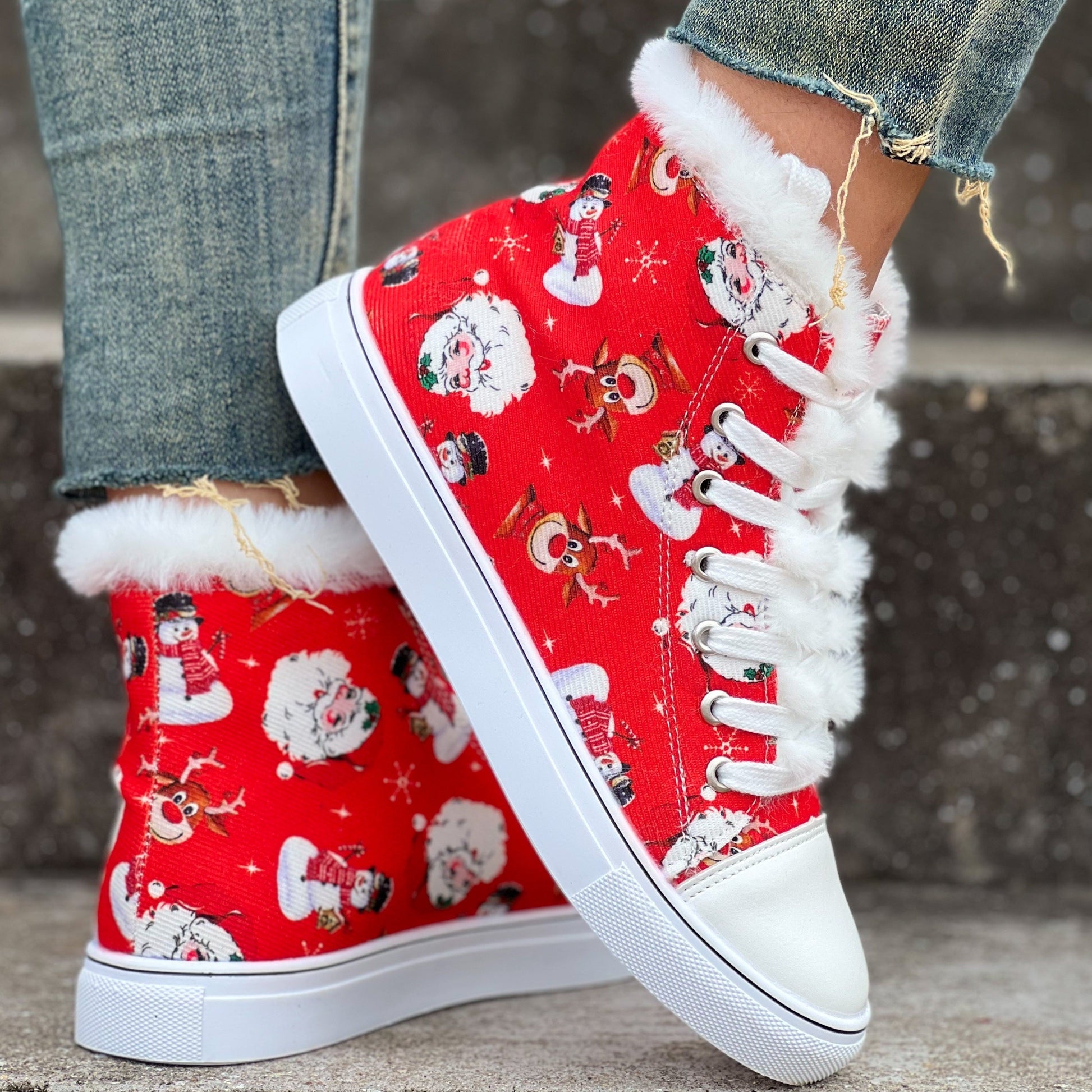 Naomi | Christmas Sneakers for Women with Fleece Lining