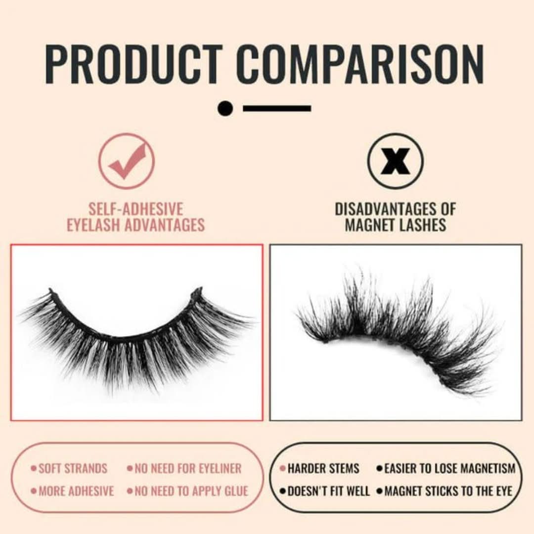 Nature Glam | Reusable Eyelashes & Self-Adhesive