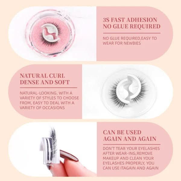 Nature Glam | Reusable Eyelashes & Self-Adhesive