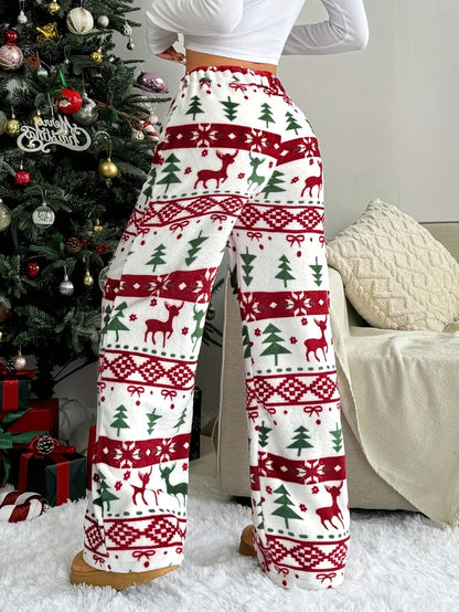 Nina | Casual Christmas Trousers with Drawstring Waist