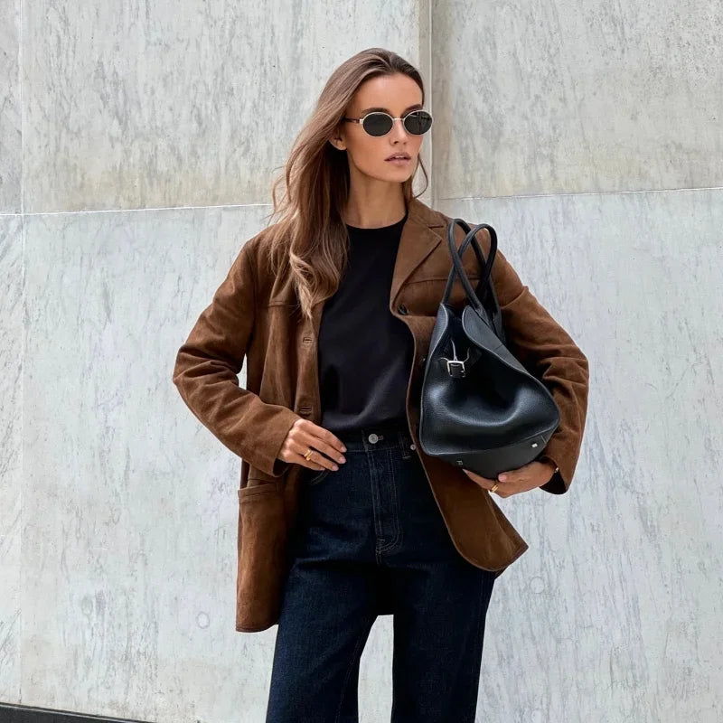 Nina | Suede Ladies' Jacket