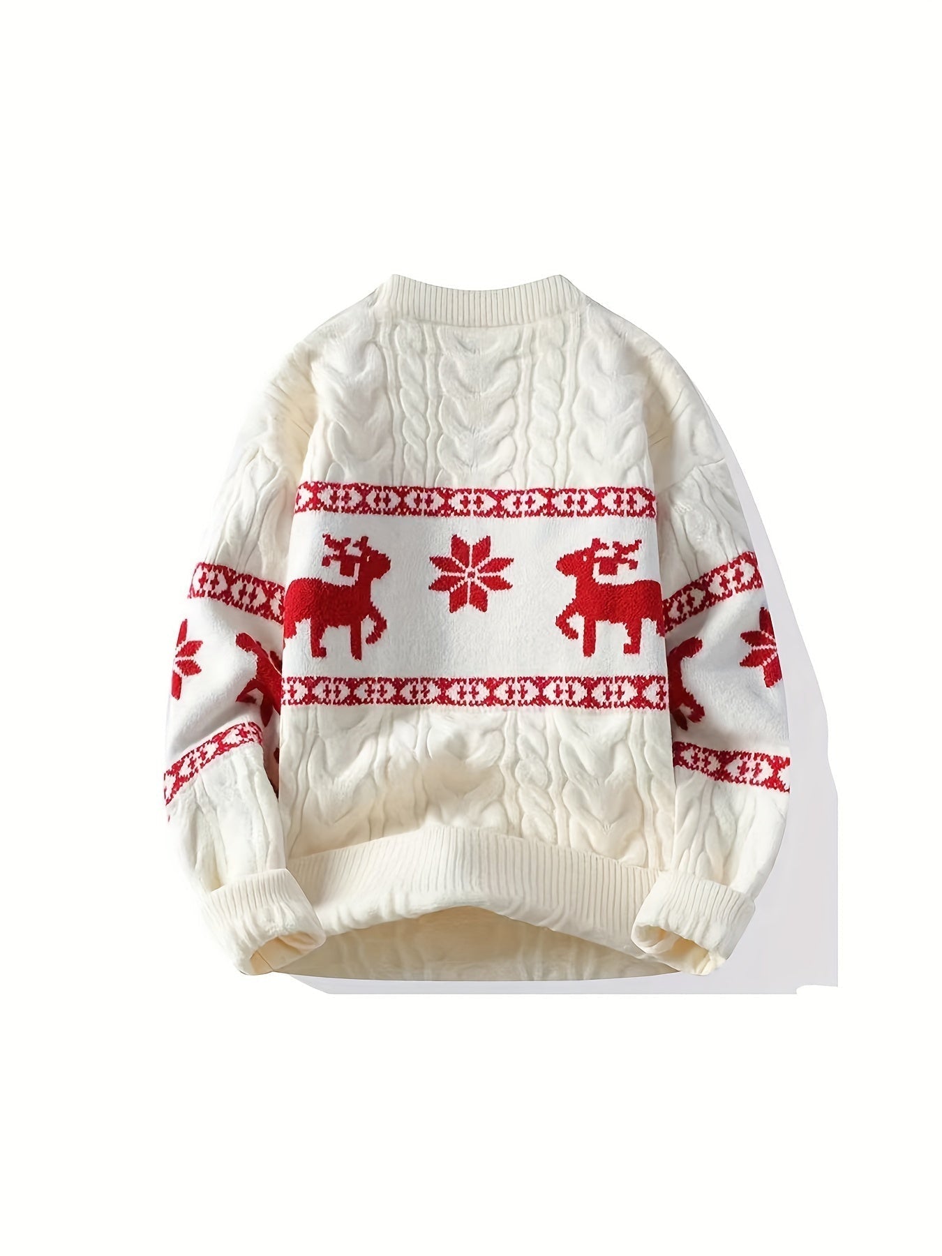 Nina | Festive Reindeer Pattern Knitted Jumper for Women