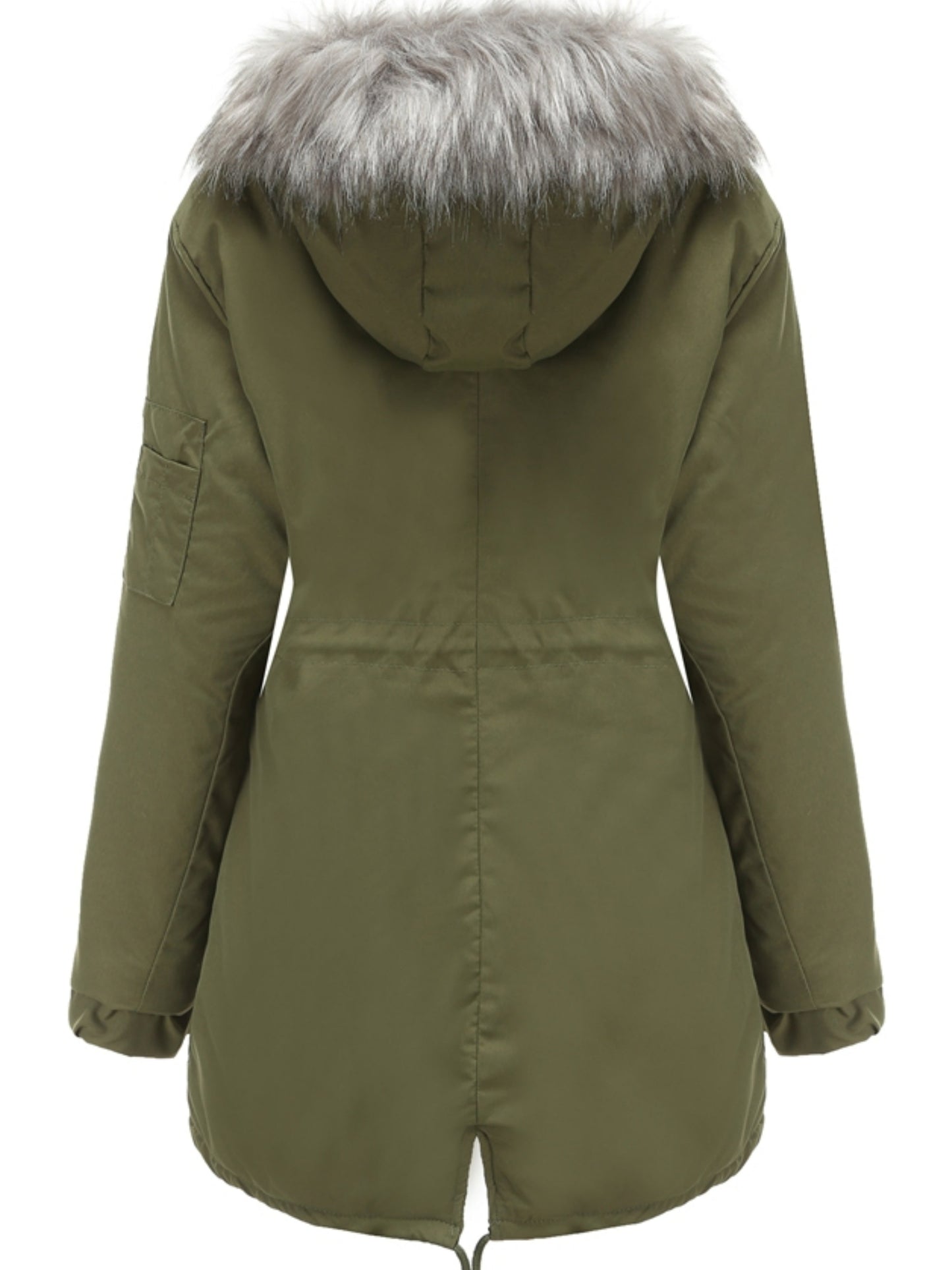 Nina | Zip-up fuzzy hoodie parka jacket