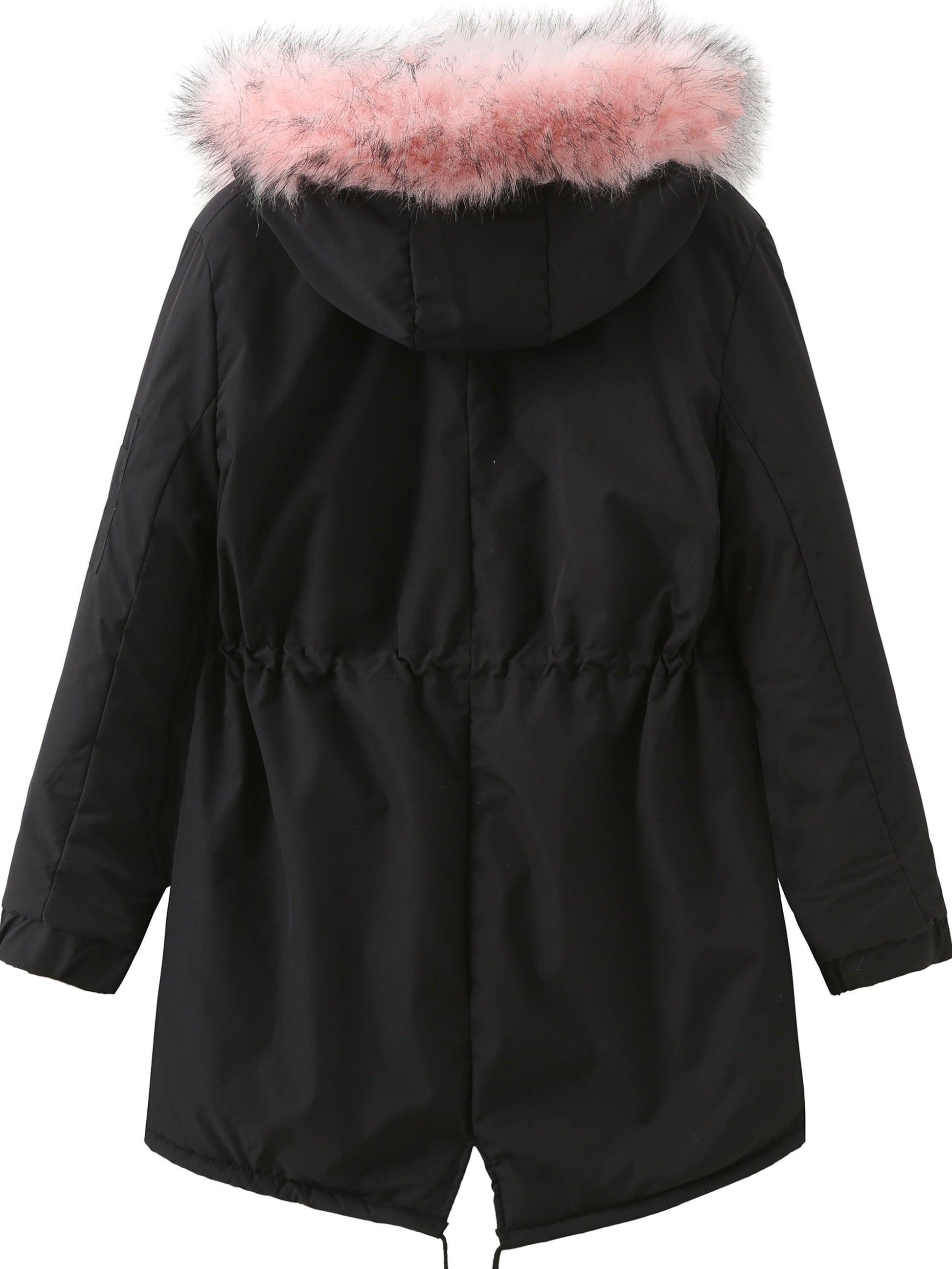 Nina | Zip-up fuzzy hoodie parka jacket