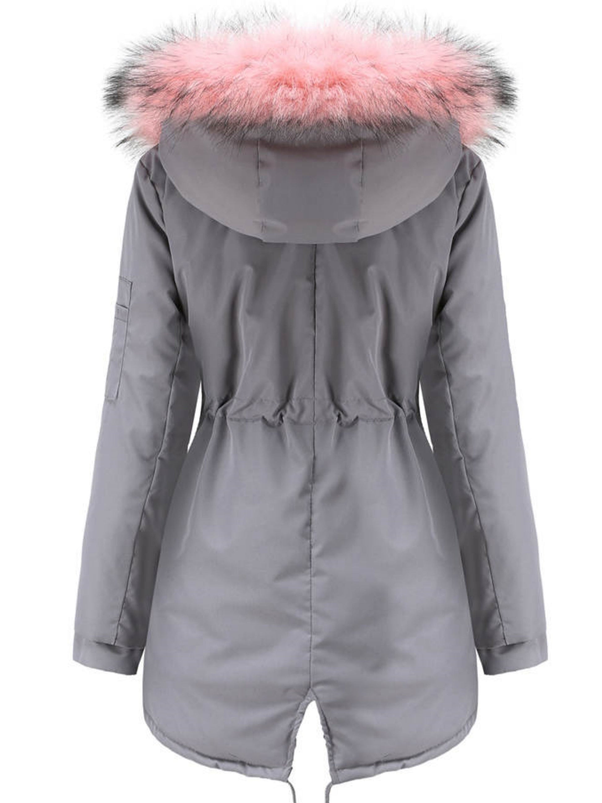Nina | Zip-up fuzzy hoodie parka jacket