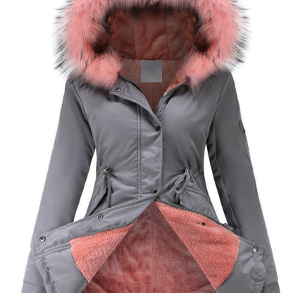 Nina | Zip-up fuzzy hoodie parka jacket