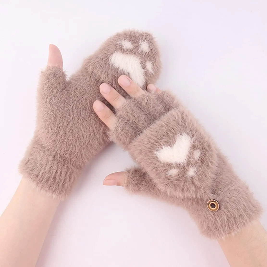 Nina | Cute & Comfortable Minky Mittens