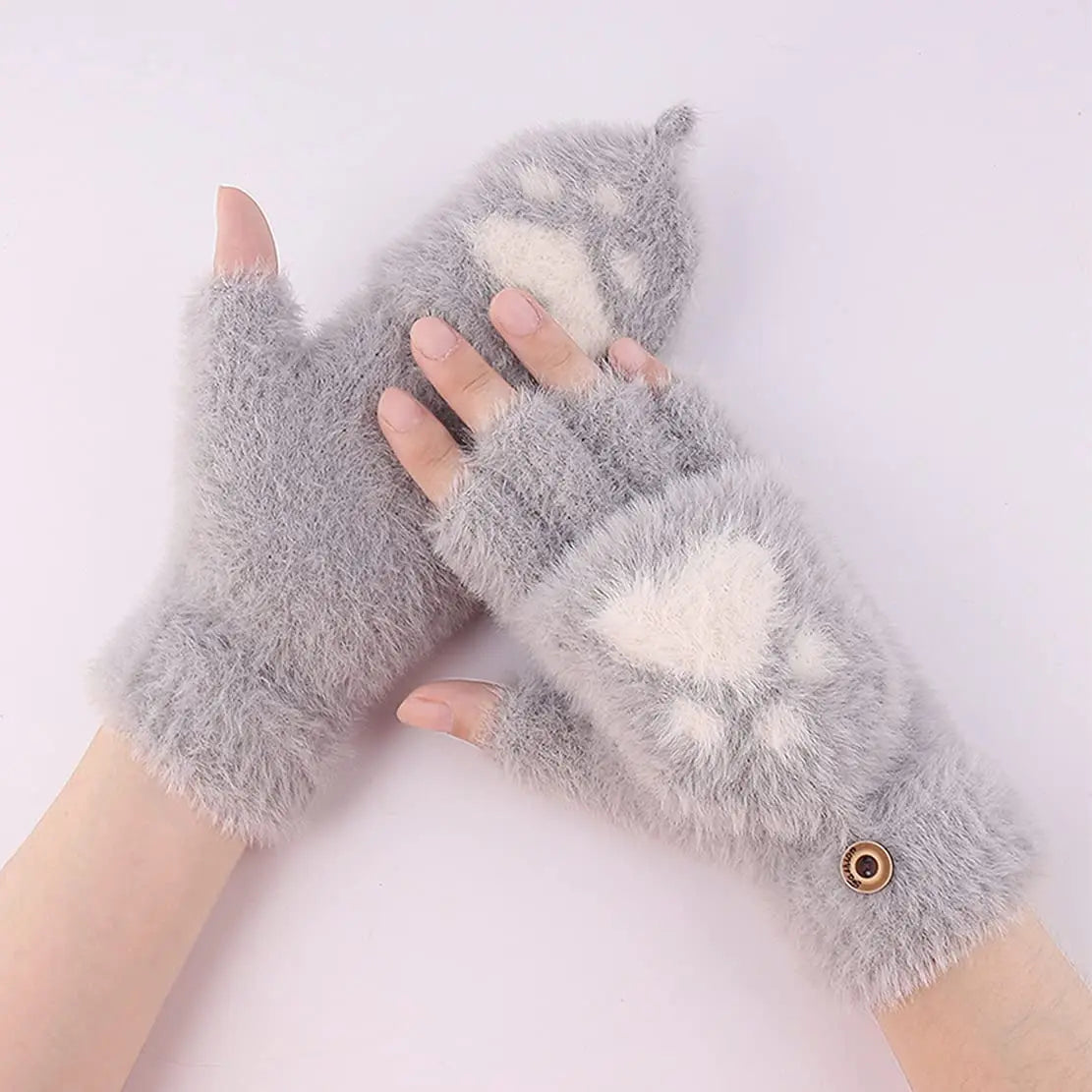 Nina | Cute & Comfortable Minky Mittens