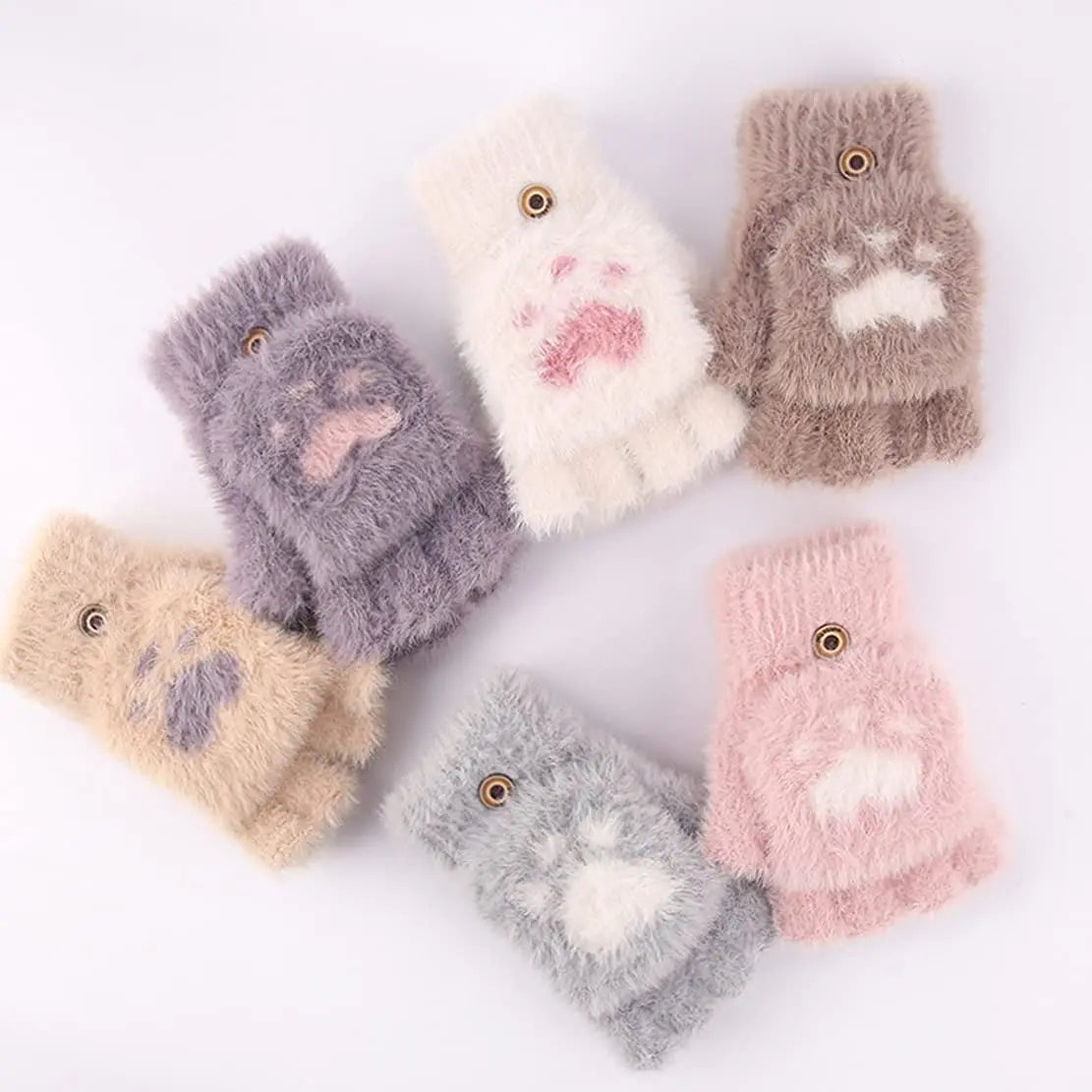 Nina | Cute & Comfortable Minky Mittens