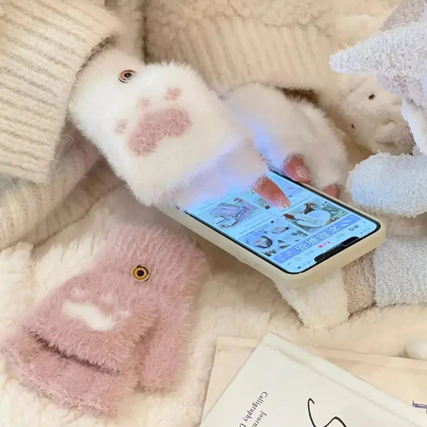 Nina | Cute & Comfortable Minky Mittens