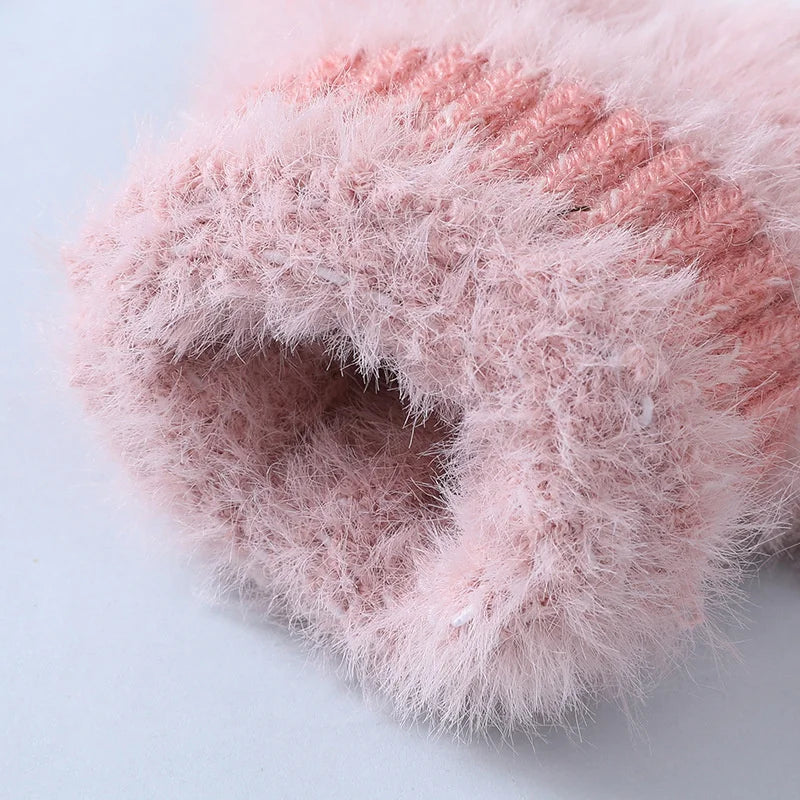 Nina | Cute & Comfortable Minky Mittens