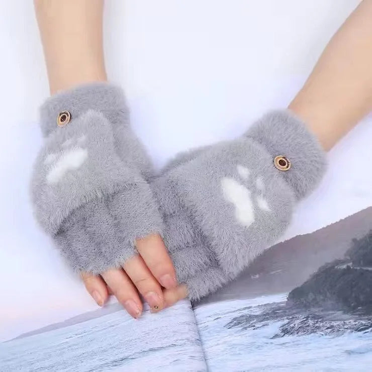 Nina | Cute & Comfortable Minky Mittens
