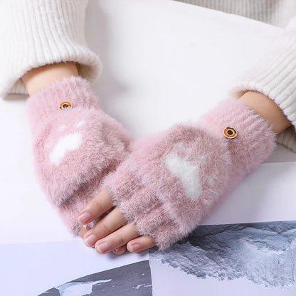 Nina | Cute & Comfortable Minky Mittens