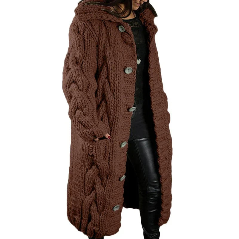 Nina | Stylish Thick Knitted Women's Cardigan