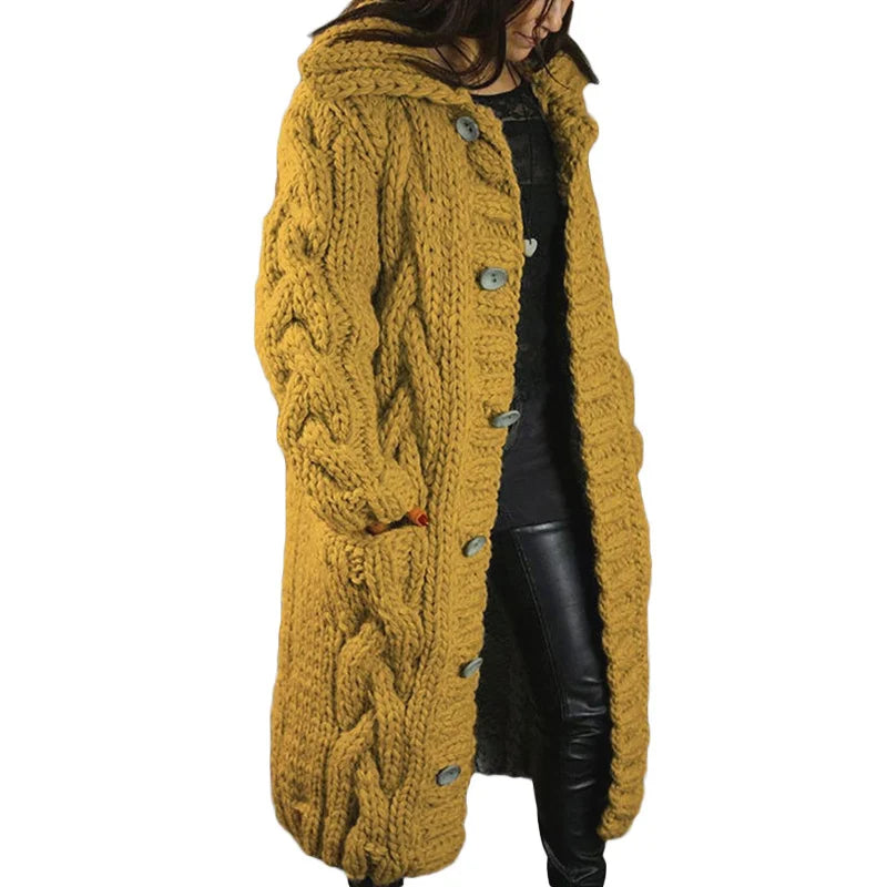 Nina | Stylish Thick Knitted Women's Cardigan