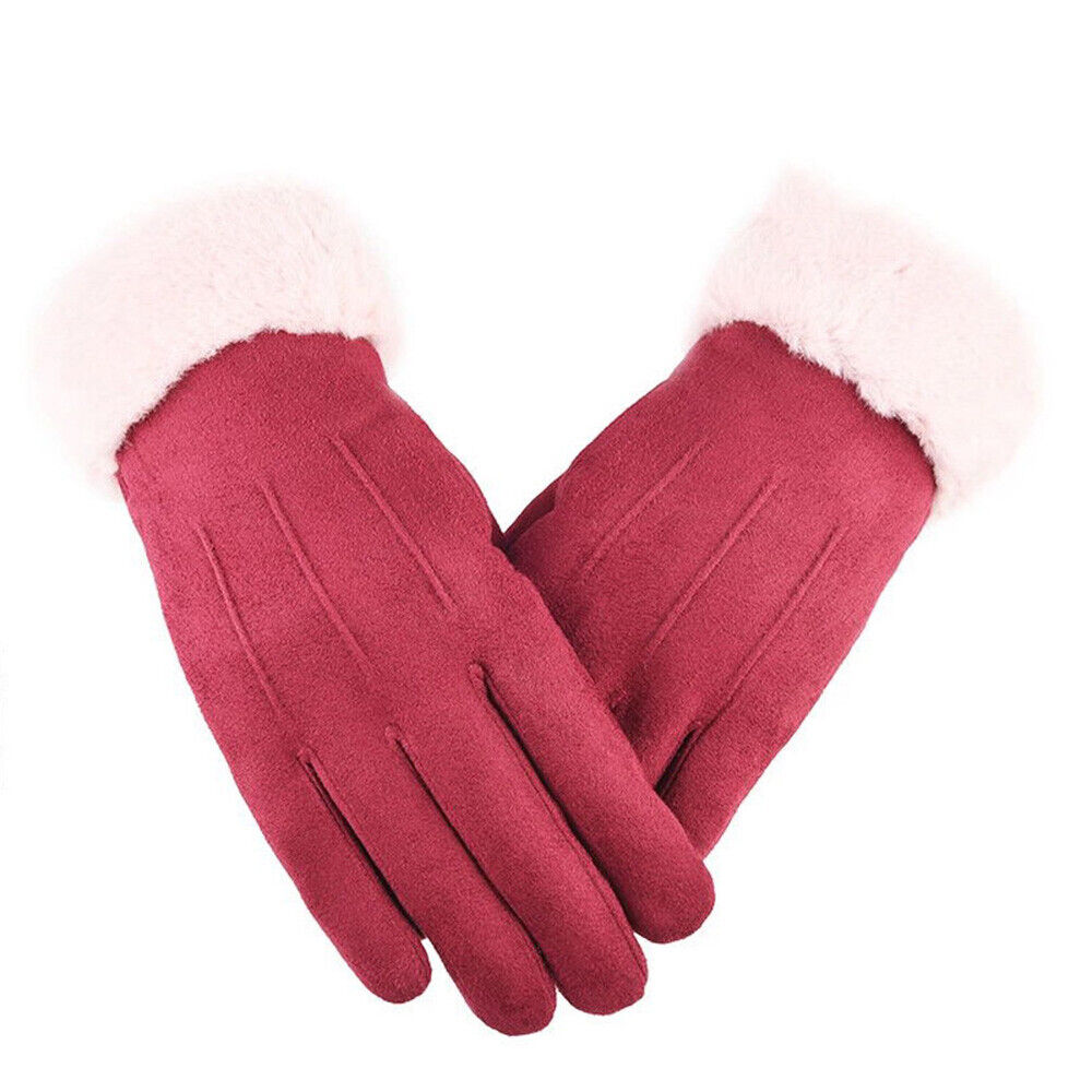 Nina | Stylish Velvet Leather Gloves