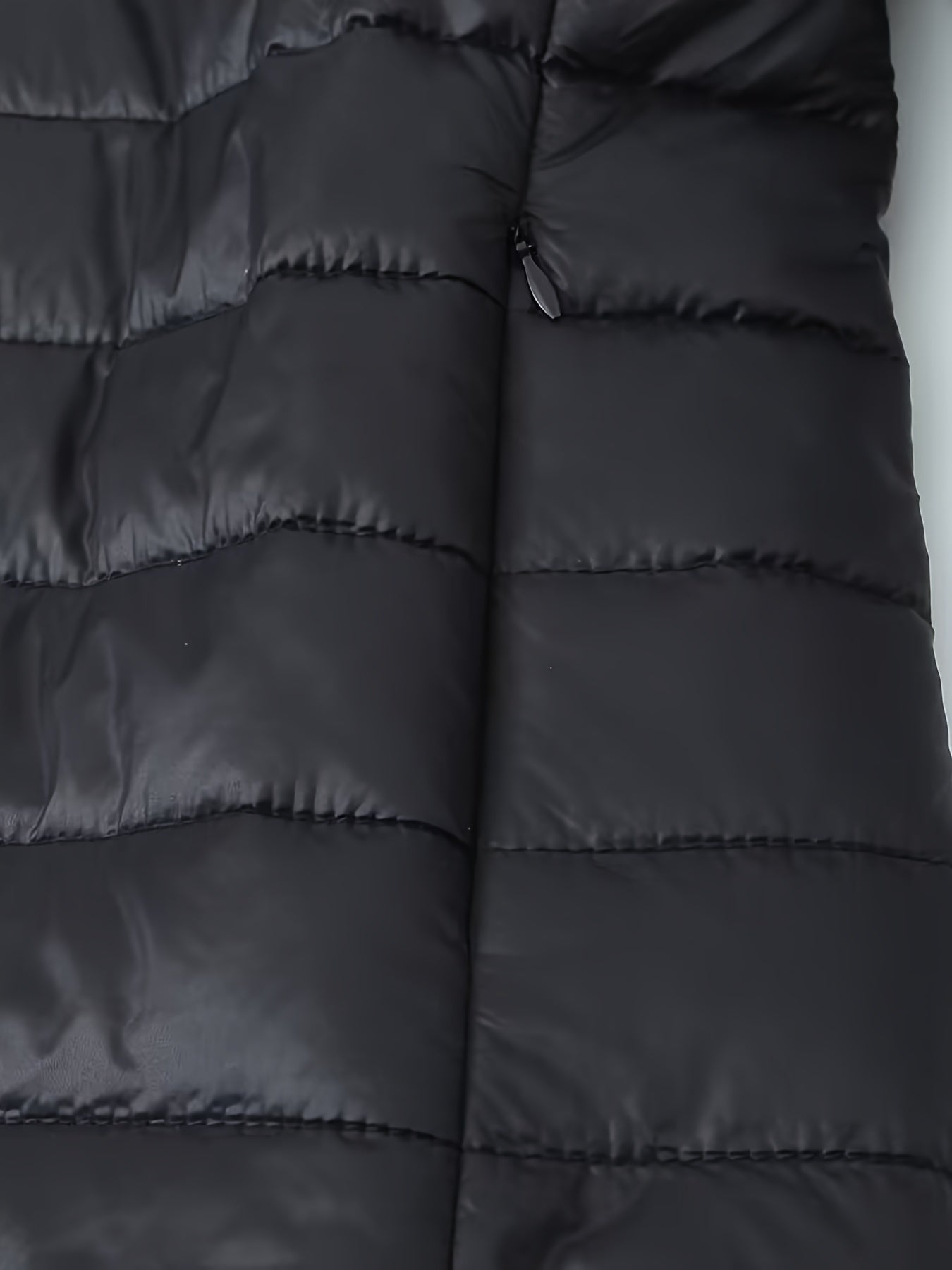 Nina | Warm puffy jacket with zip and faux fur lining