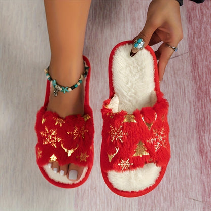 Noa | Cosy & Soft Christmas Plush Warm Slippers