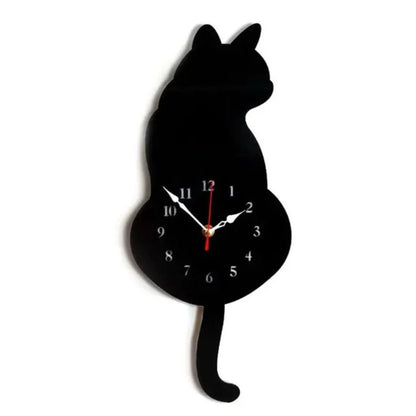 Nordic Cat | Wagging Wall Clock