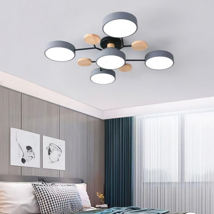 Elegante NordicBranch-plafondlamp – Scandinavisch design met led