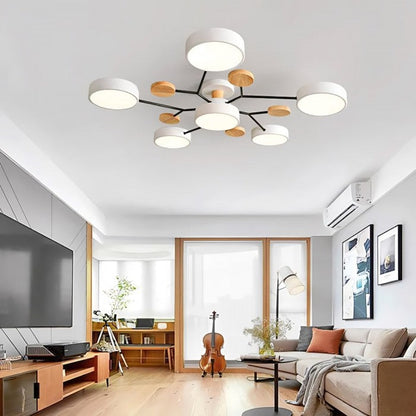 Elegante NordicBranch-plafondlamp – Scandinavisch design met led