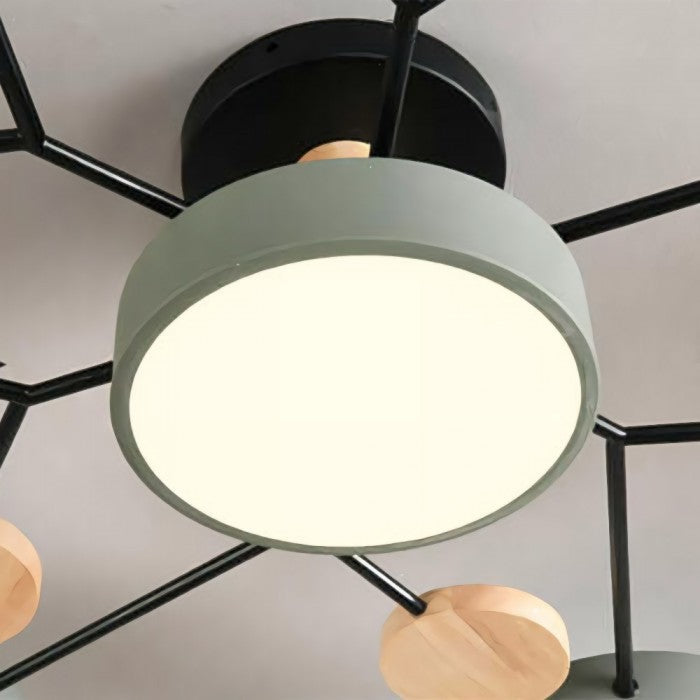 Elegante NordicBranch-plafondlamp – Scandinavisch design met led