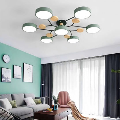Elegante NordicBranch-plafondlamp – Scandinavisch design met led