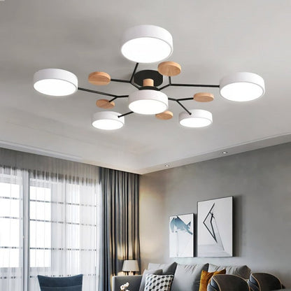Elegante NordicBranch-plafondlamp – Scandinavisch design met led