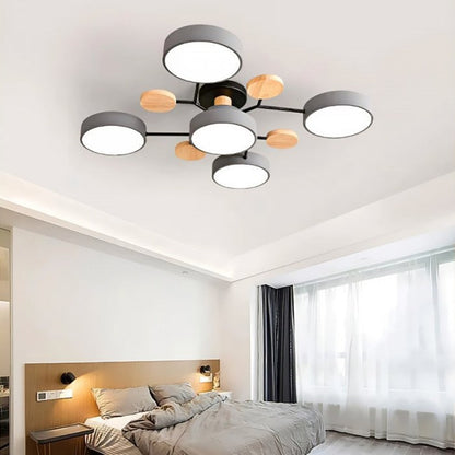 Elegante NordicBranch-plafondlamp – Scandinavisch design met led