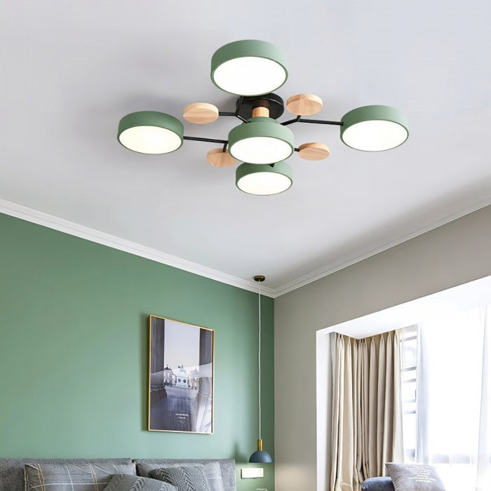 Elegante NordicBranch-plafondlamp – Scandinavisch design met led