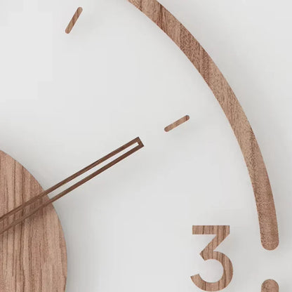 NordWood - Scandinavian Wooden Wall Clock - Timeless Design - Natural Materials