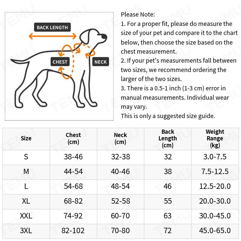Cappotto per cani con fodera calda, adatto a diverse razze e ideale per l'inverno
