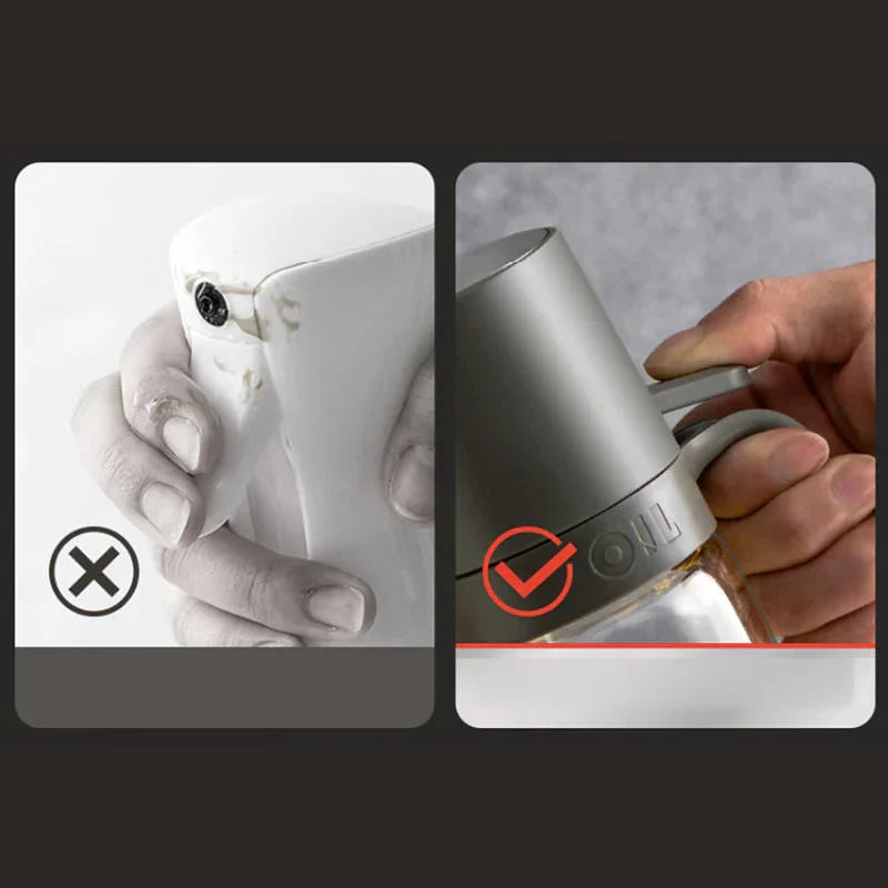 Oil Glass Spray Dispenser - Handle - 2 in 1 Function