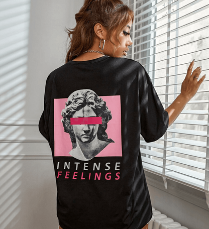 Stylish Oversized Women's T-Shirt with Artistic Print
