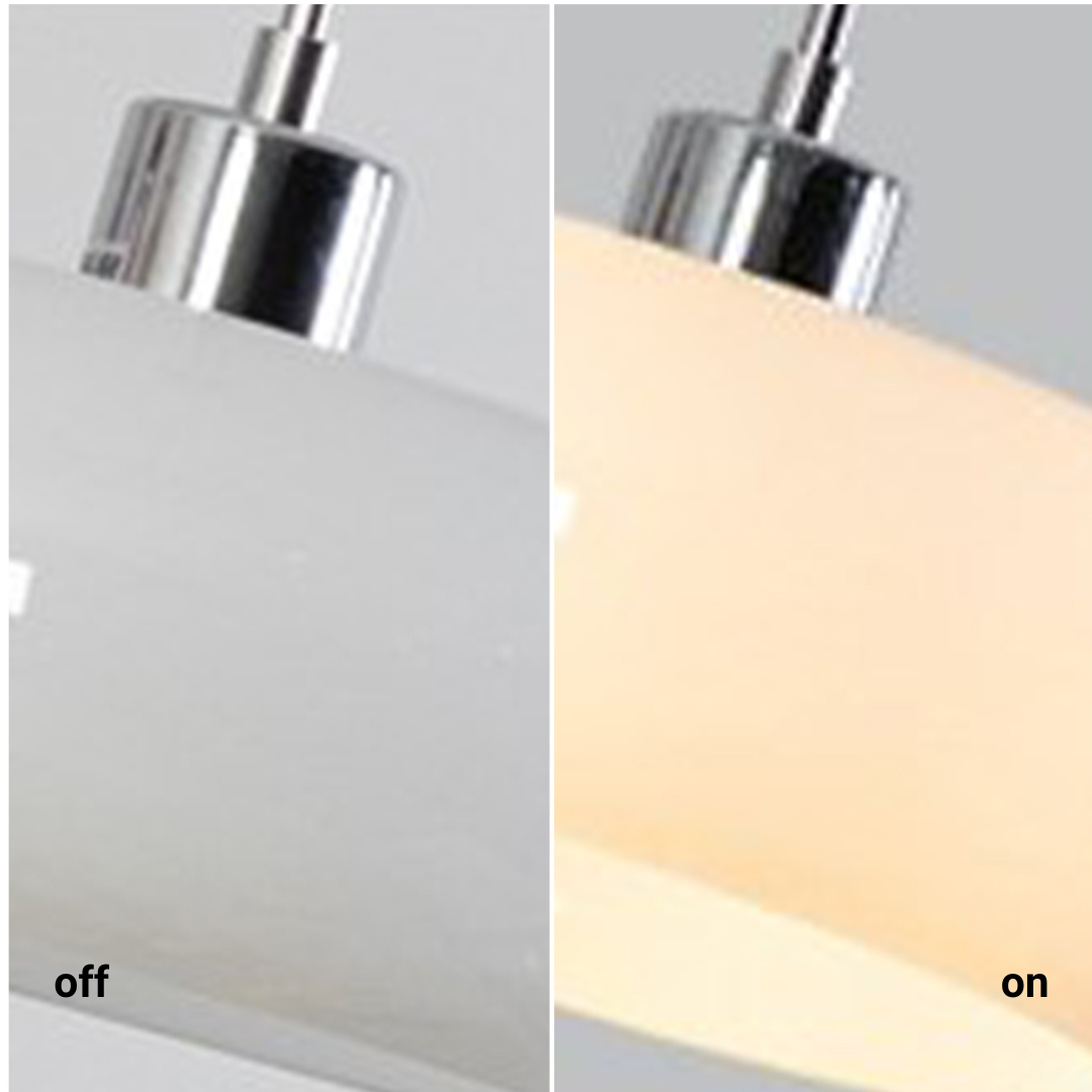 Stijlvolle glazen hanglamp met uniek ontwerp