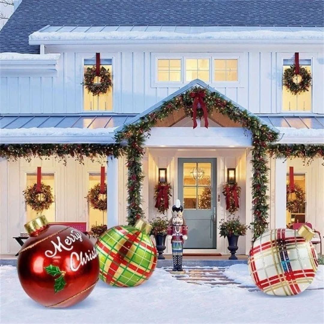 Aufblasbare Weihnachtskugel | Für draußen