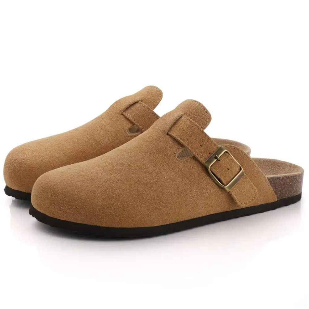 Orthopaedic Suede Cork Slippers for Women