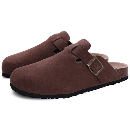 Orthopaedic Suede Cork Slippers for Women