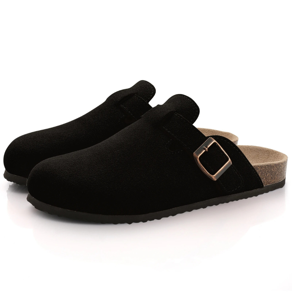 Orthopaedic Suede Cork Slippers for Women